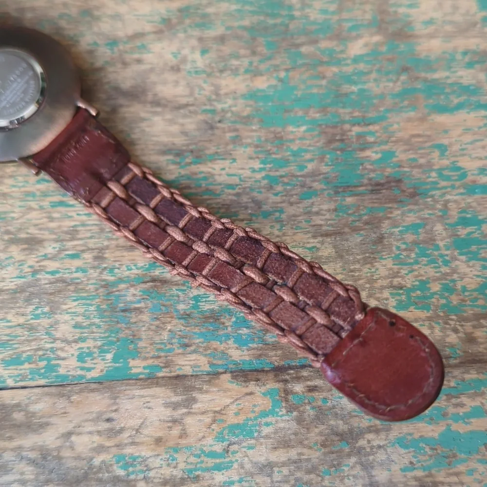 FOSSIL I VTG Limited Edition Collectible 1993 Flintstones Watch w/ Leather Band